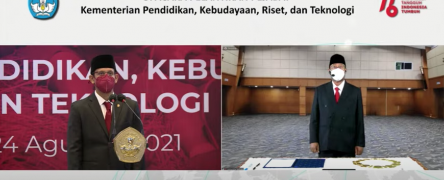 Pelantikan Rektor Universitas Terbuka Periode 2021 -2025